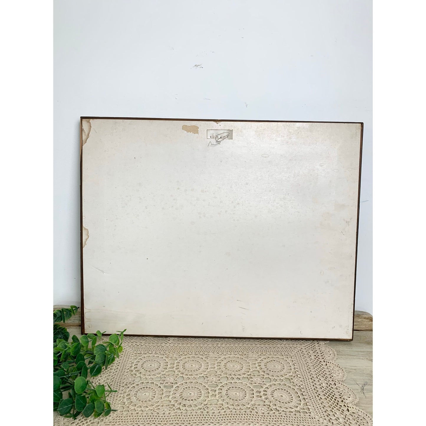 Vintage Daisy Wagon Landscape Print Rustic Farmhouse Wall Art Framed Country Cottage