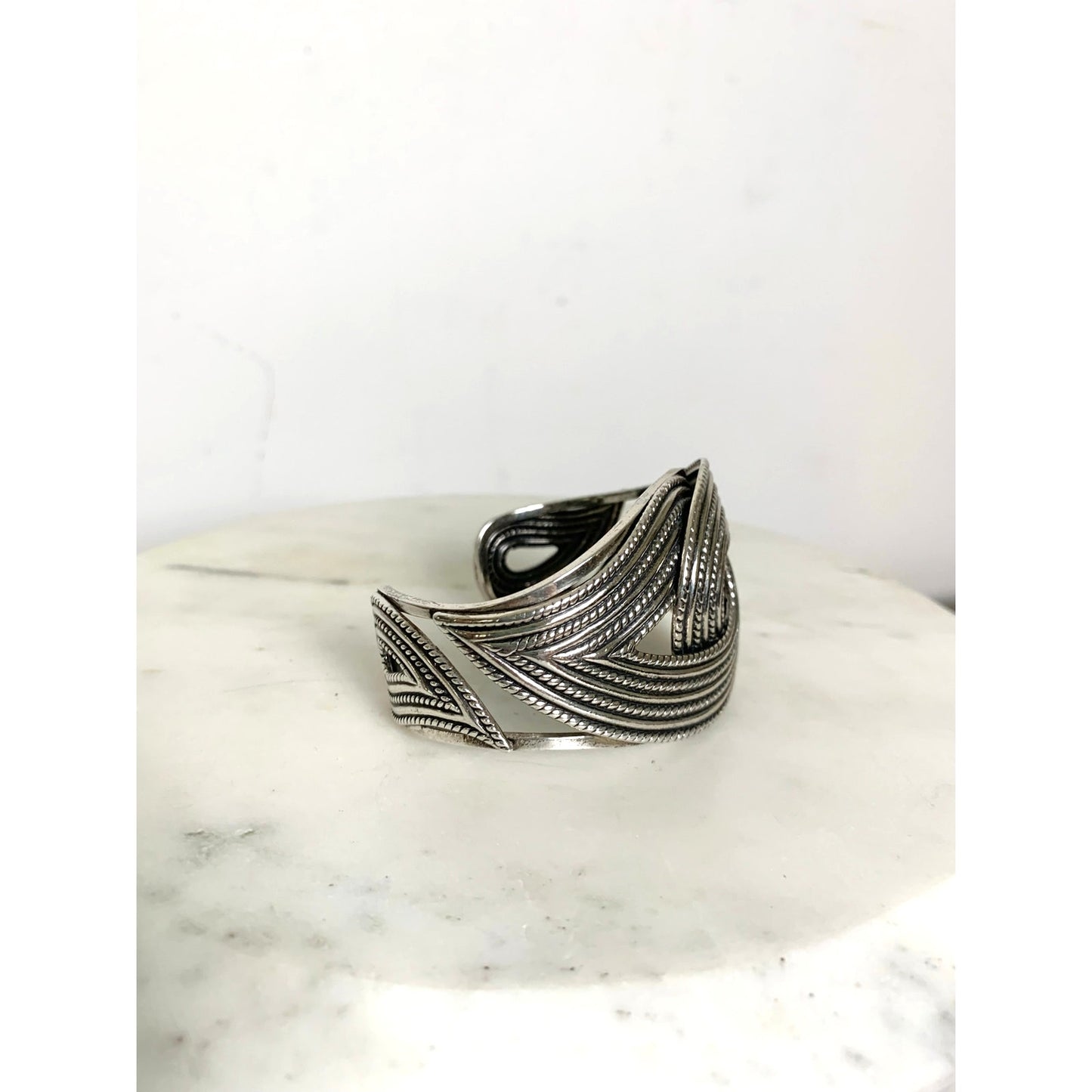 Vintage Danecraft Sterling Silver Cuff Bracelet Signed Solid 925 Collectible