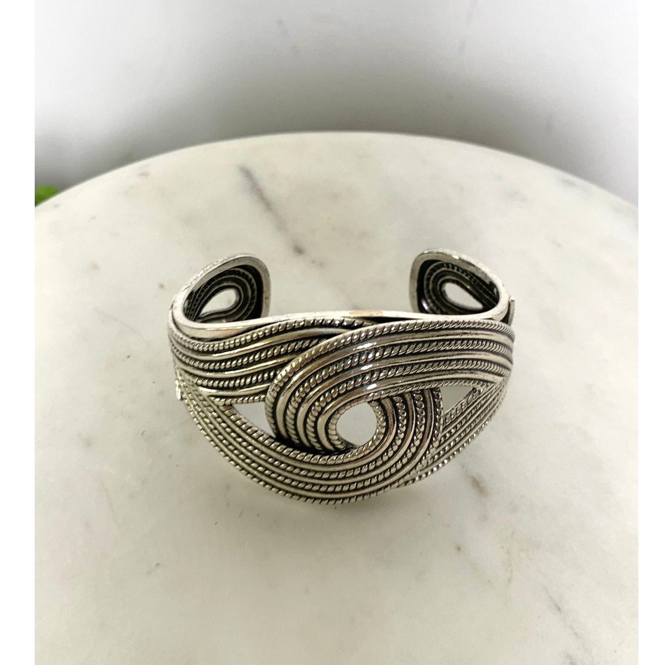 Vintage Danecraft Sterling Silver Cuff Bracelet Signed Solid 925 Collectible