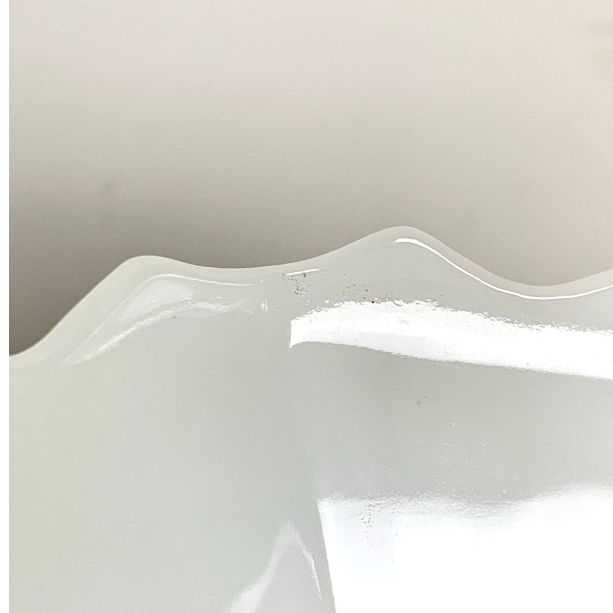 Anchor Hocking Vintage Pair White Milk Glass Grape Vine Pedestal Vases Cottage