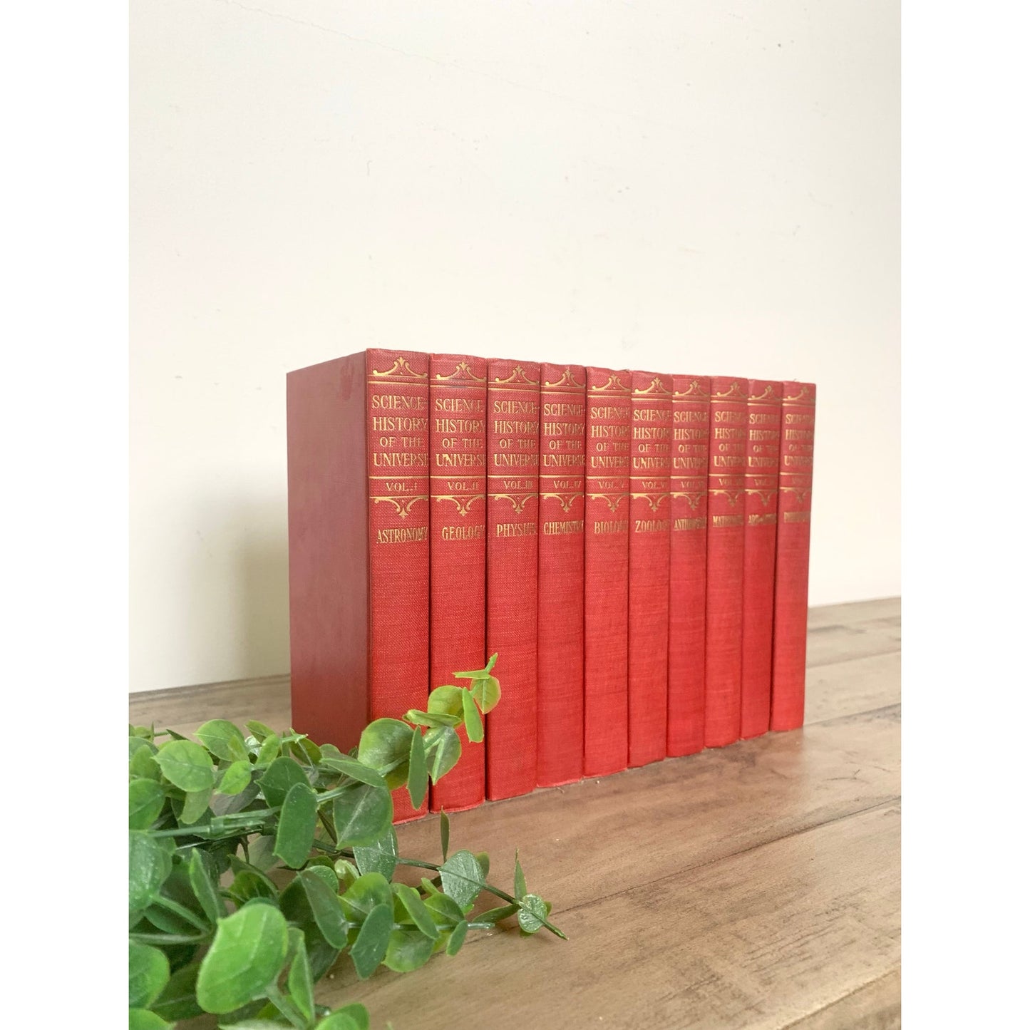 Antique 1910 Science History of the Universe Book Set Complete 10 Volume Classic