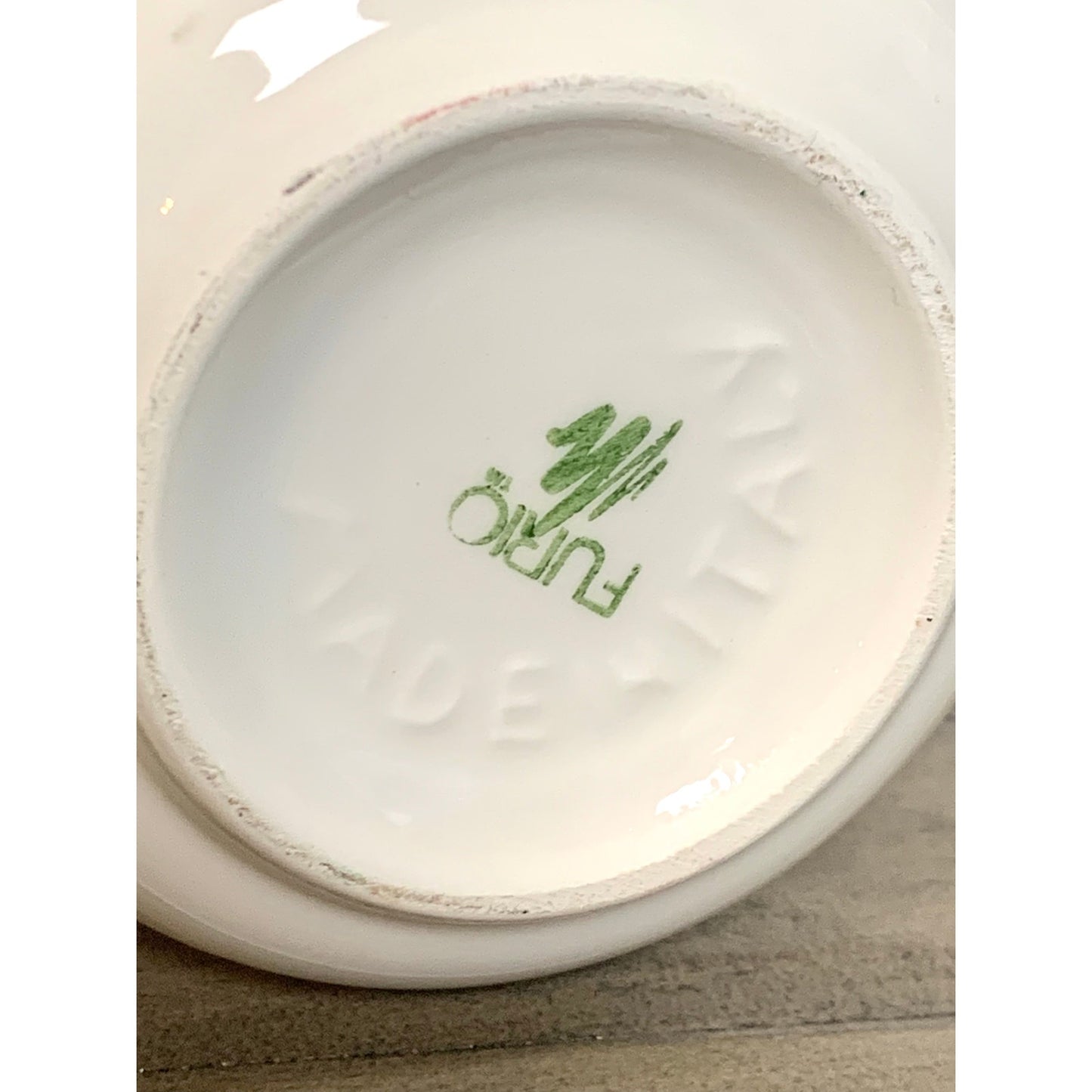 Vintage Furio Italy Christmas Tree Mugs Pair Ceramic Holiday Collectible Cups