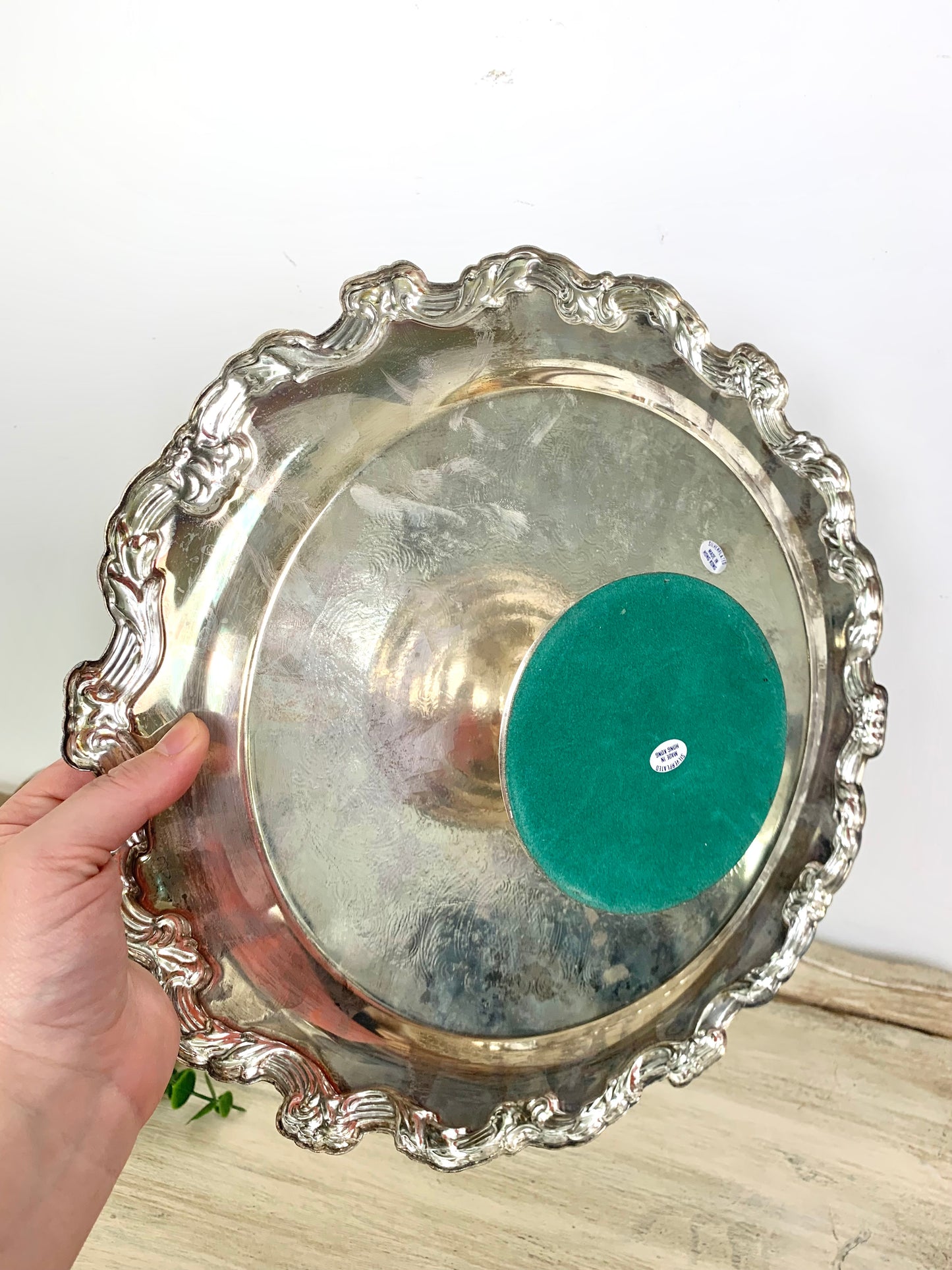 Vintage Silverplated Pedestal Cake Stand