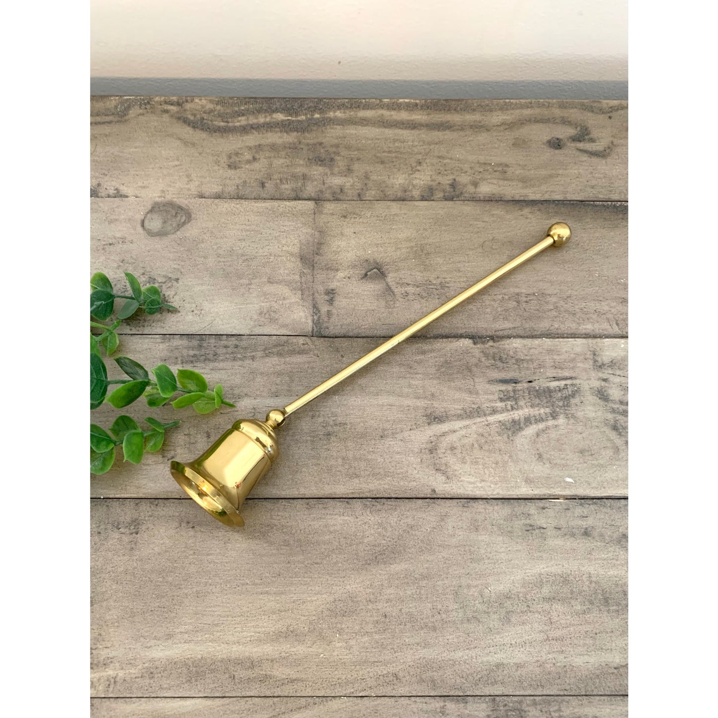 Vintage Brass Wall Sconce Candle Holder with Removable Snuffer Cottage Old Money