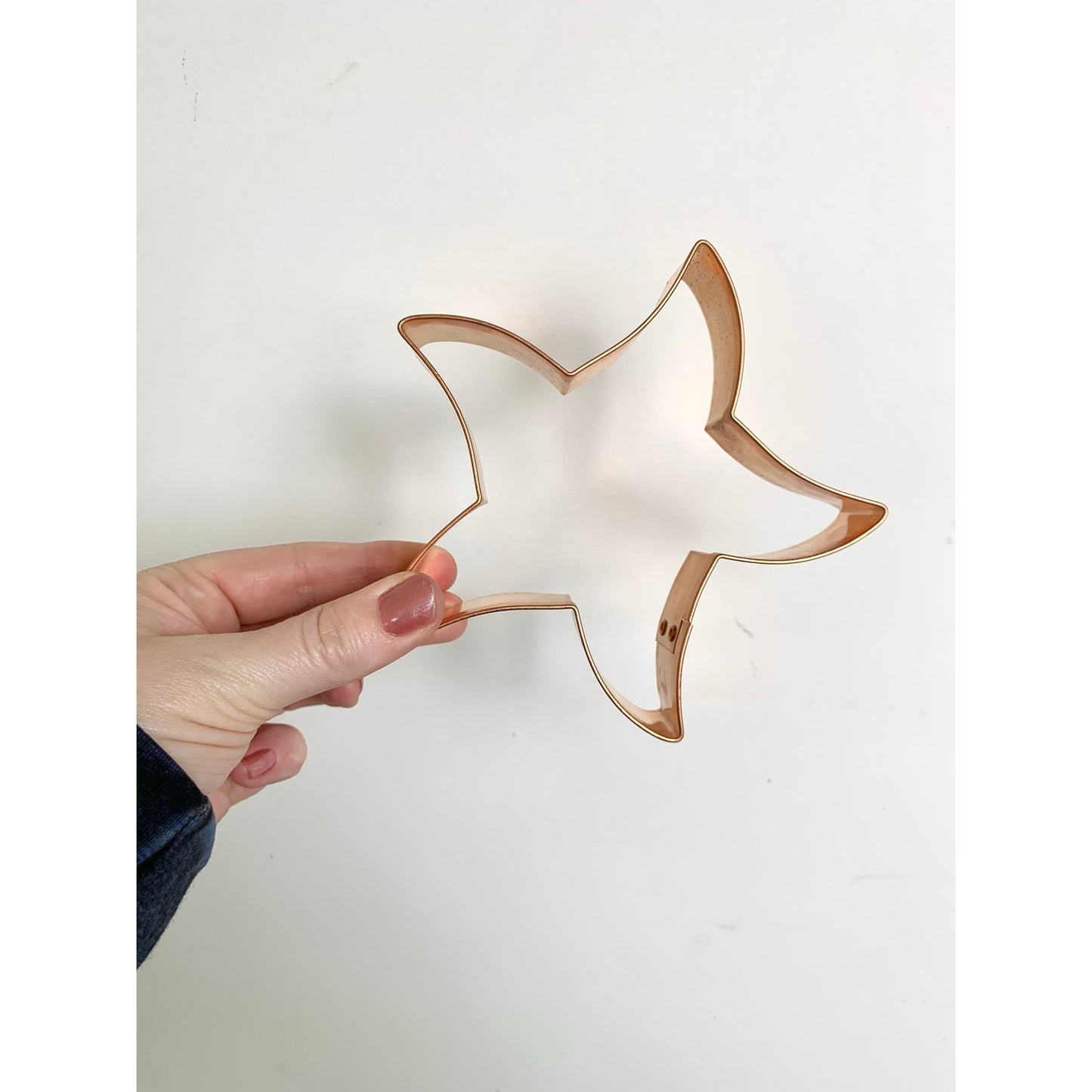 Vintage Copper Starfish Cookie Cutter Coastal Baking Mold Beach Nautical Kitchen