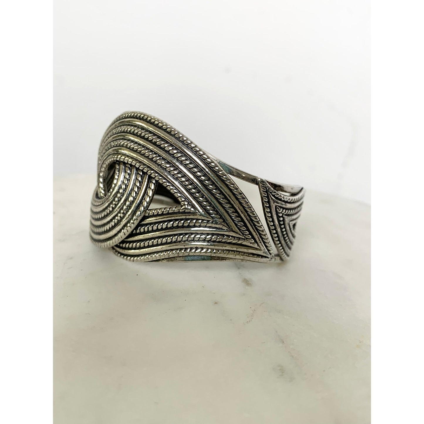 Vintage Danecraft Sterling Silver Cuff Bracelet Signed Solid 925 Collectible