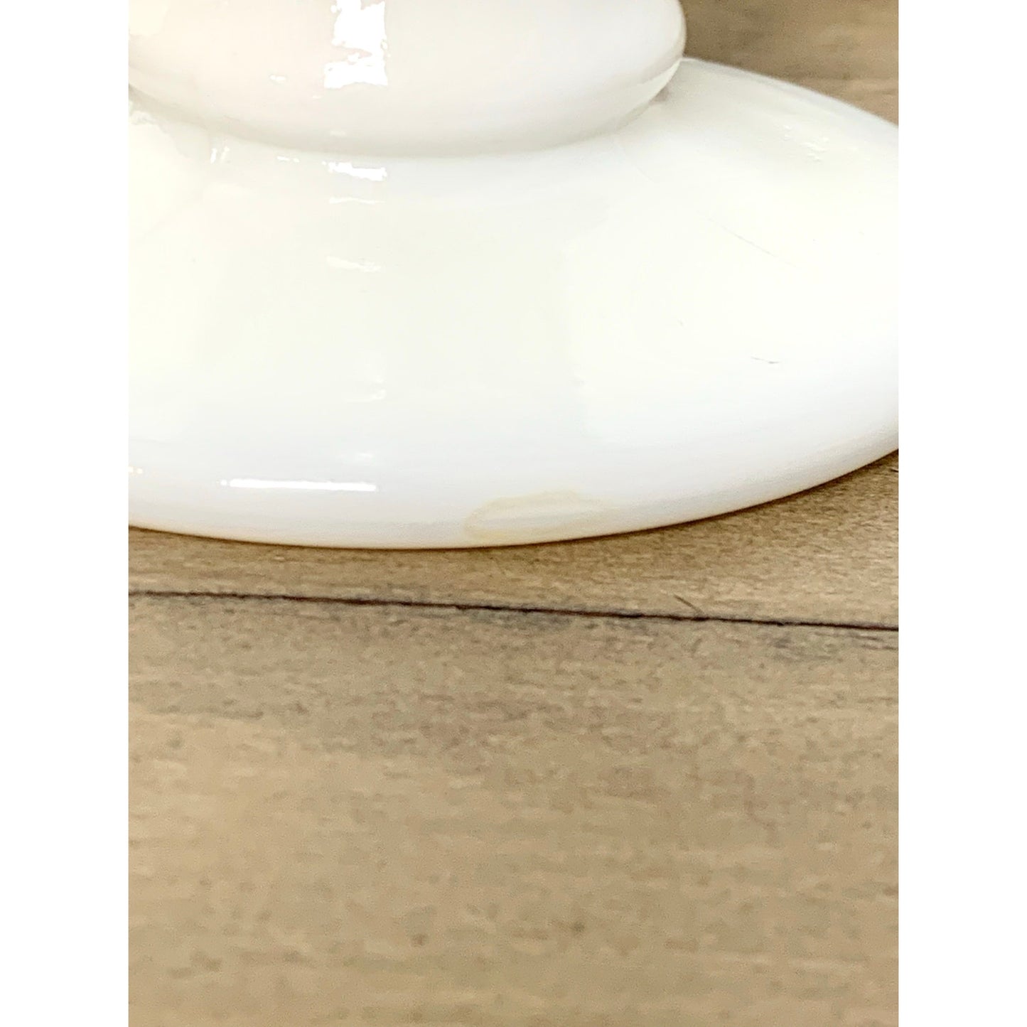 Vintage Fenton Hobnail Milk Glass Vase with Fluted Rim – White Pedestal Vase