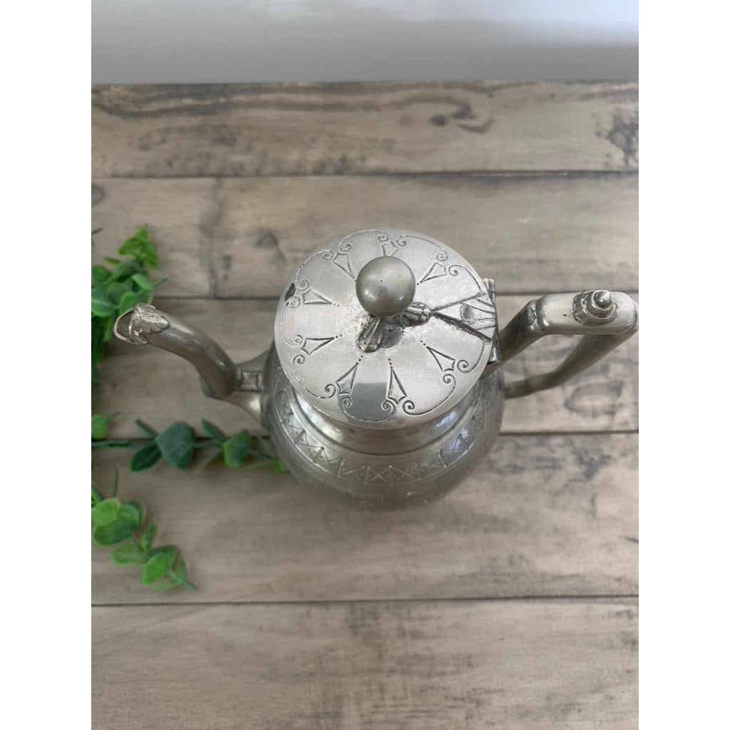 Antique Reed & Barton Triple-Plate Silver Teapot Lion Head Footed Old Money