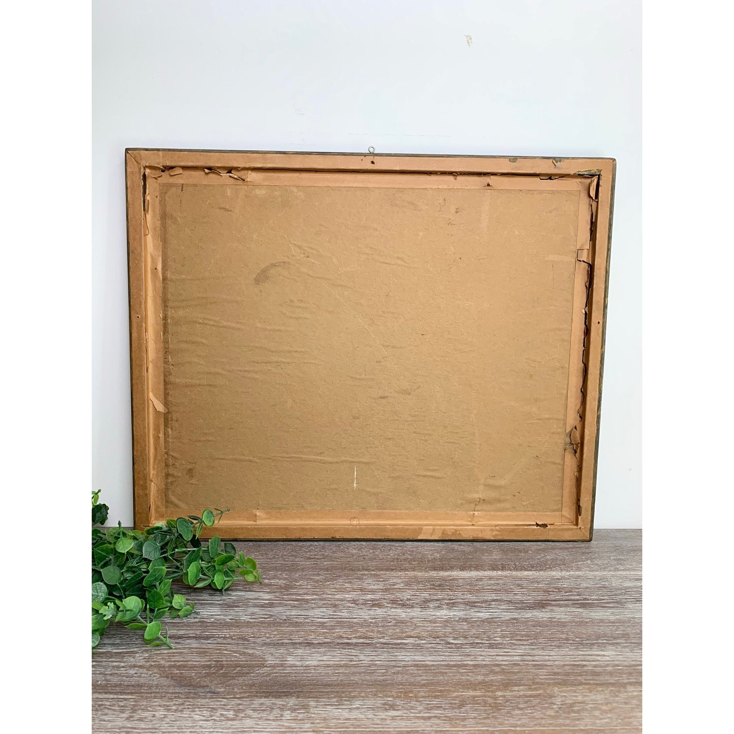 Vintage Alpine Landscape Oil Painting Signed Framed Mountain Lake Nature Cottage