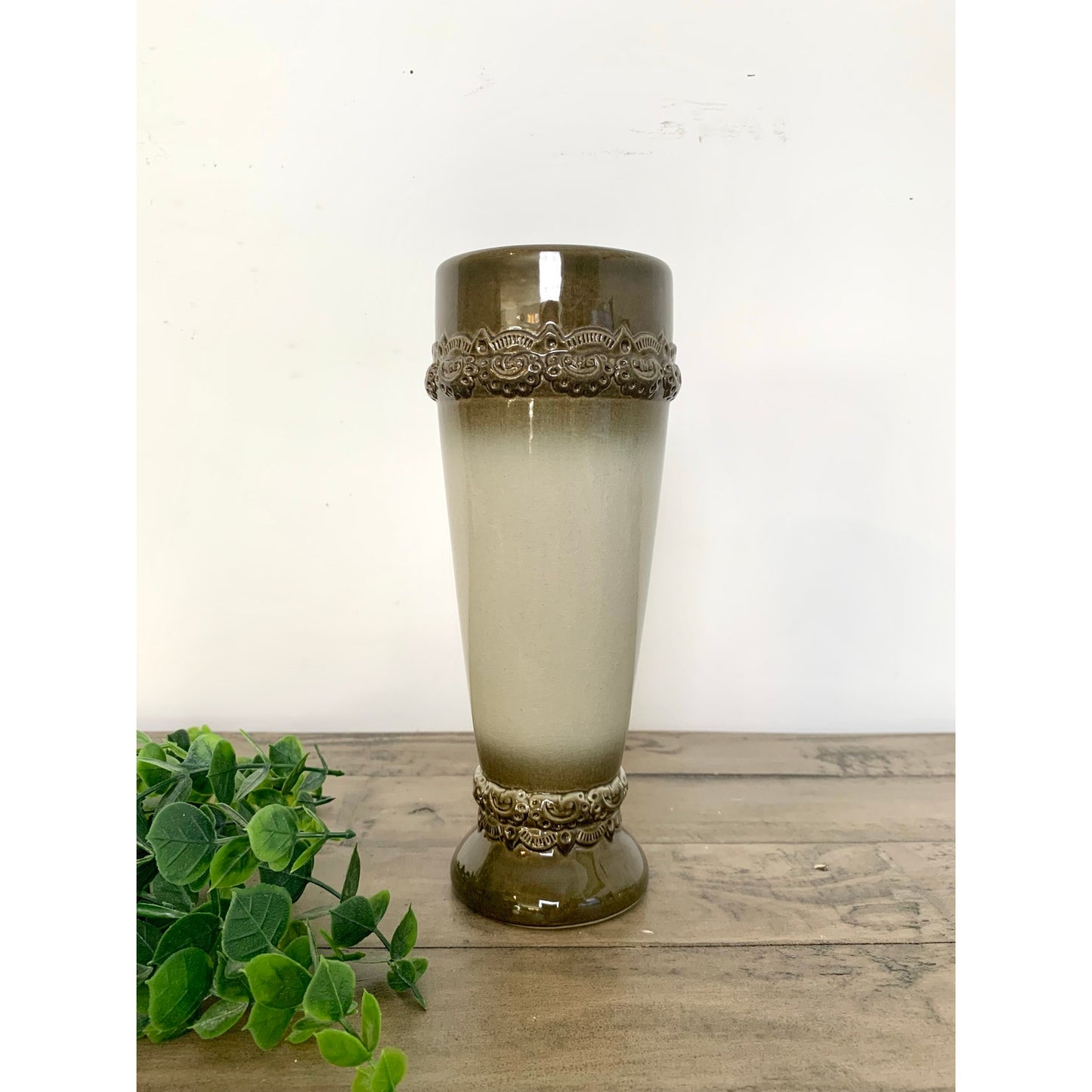 Vintage KING West Germany Deutschland Ceramic Stein Vase with German Eagle Crest