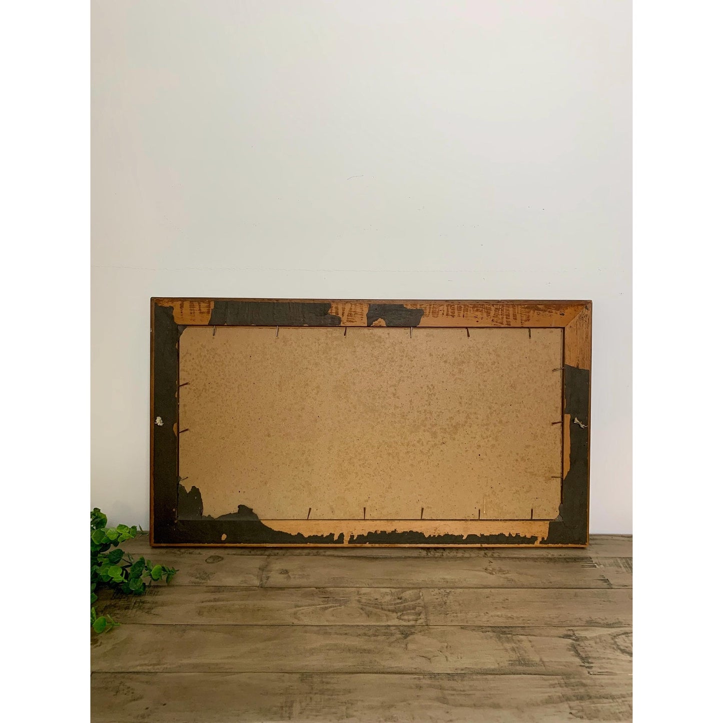 Vintage Pastel Landscape Painting Signed Elande, Framed Countryside Scene