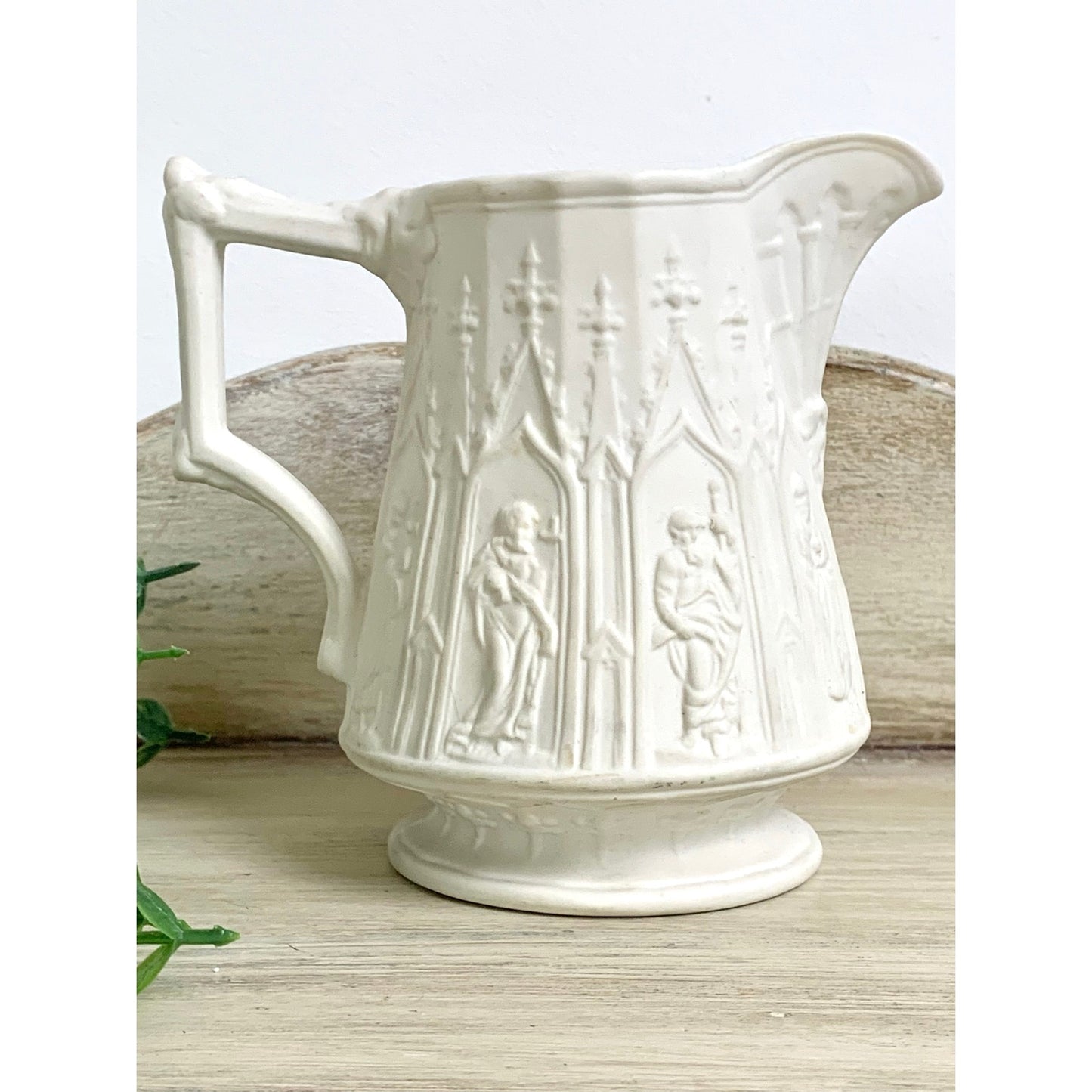 Vintage Portmeirion British Heritage Apostles Pitcher Vase White Porcelain England