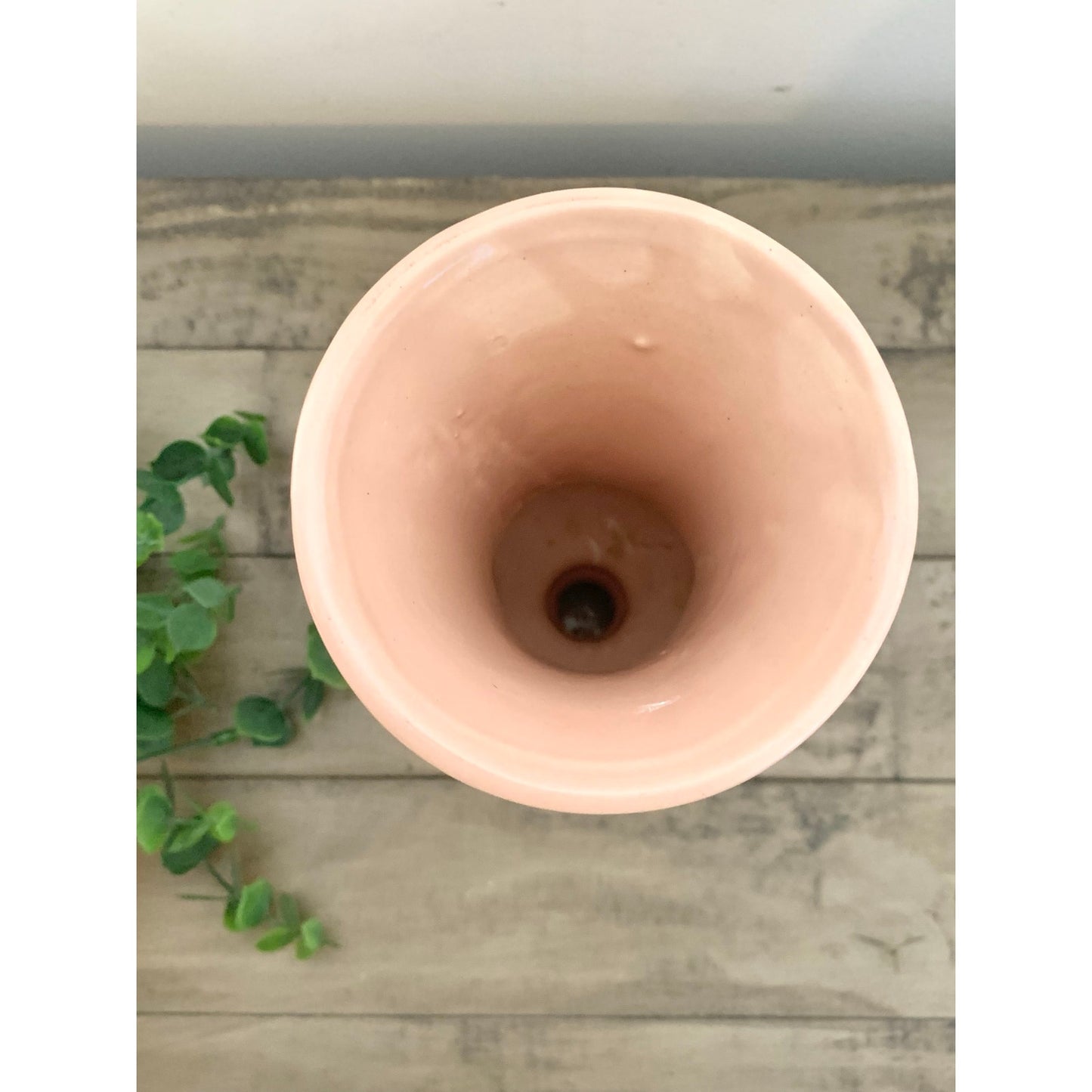 Vintage Royal Haeger Blush Pink Vase with Handles Mid Century Ceramic Pedestal Urn