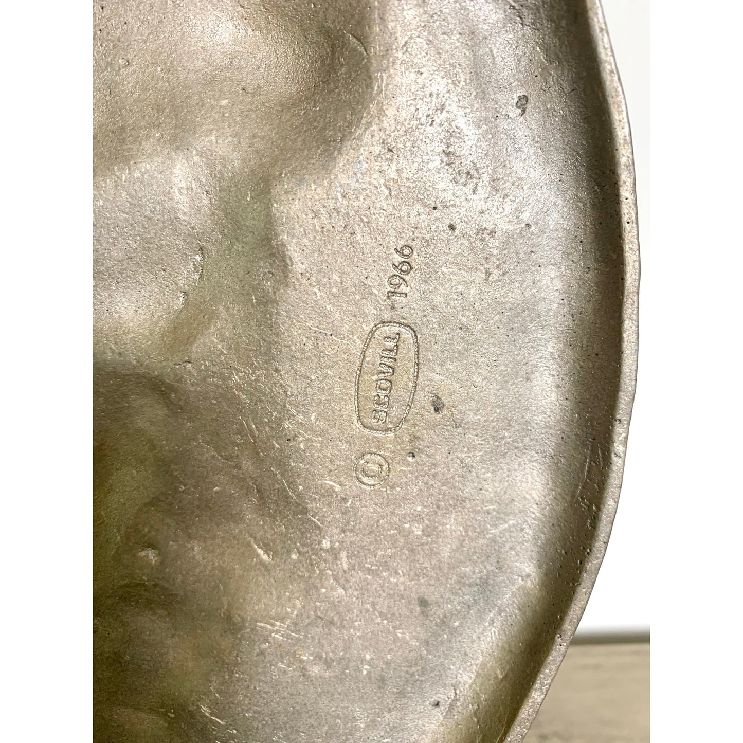 Vintage 1966 Scovill Metal Medallion Wall Hanging - Greek Old Money Old World