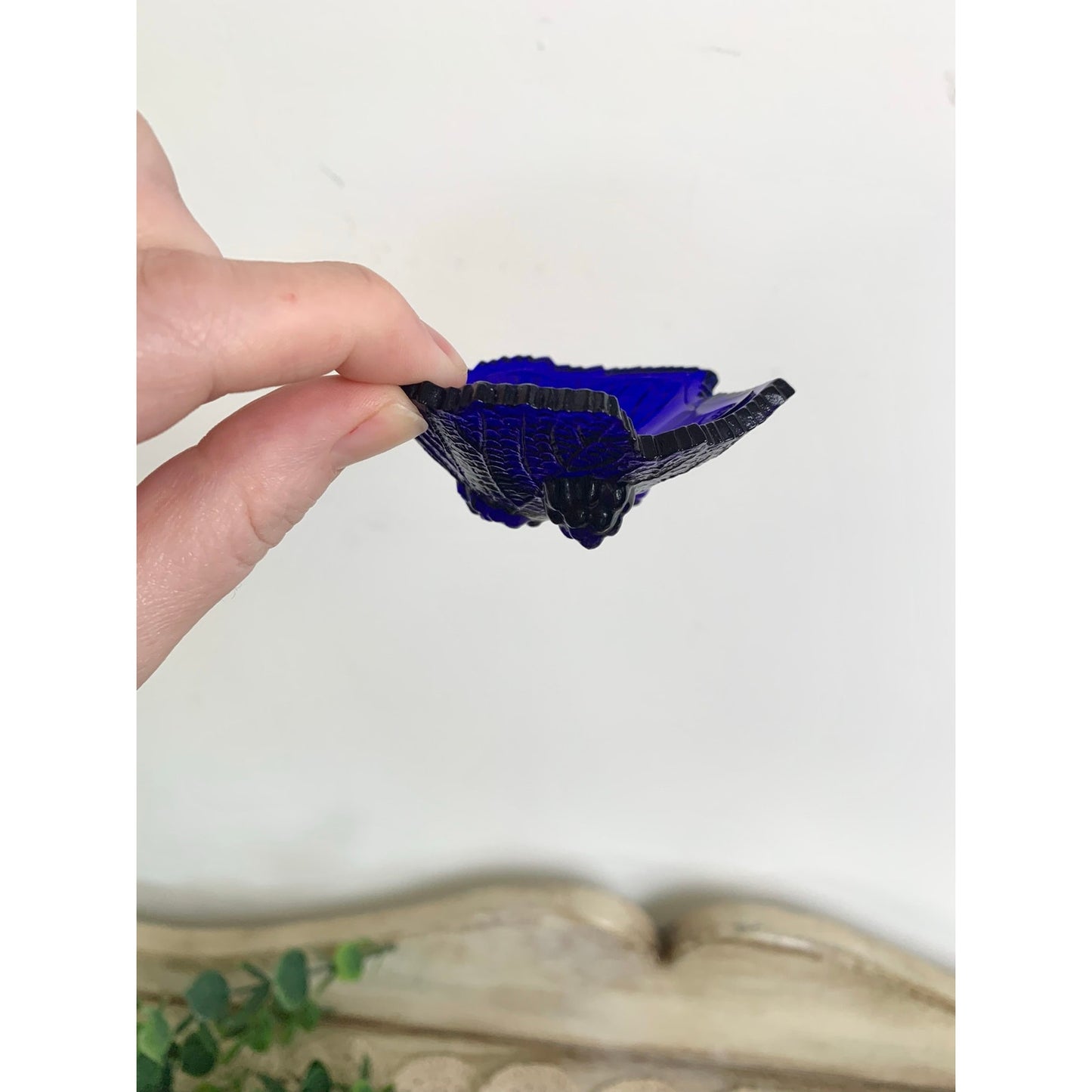Vintage Cobalt Blue Salt Cellars Set of 8
