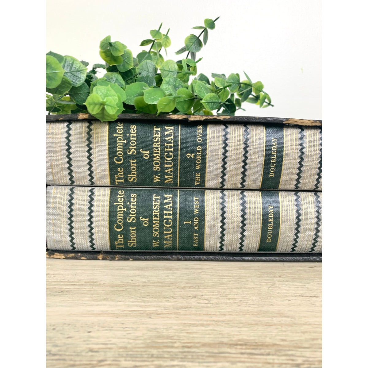 Vintage 1953 W Somerset Maugham Complete Short Stories Two Volume Boxed Set Doubleday