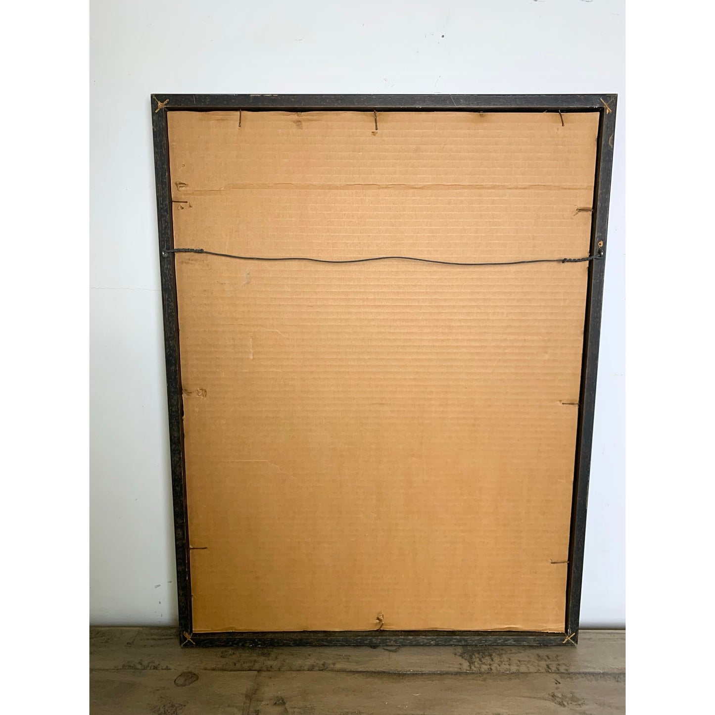 1963 Oil Painting Lilacs in Red Vase by M. Wilson Vintage Floral Still Life