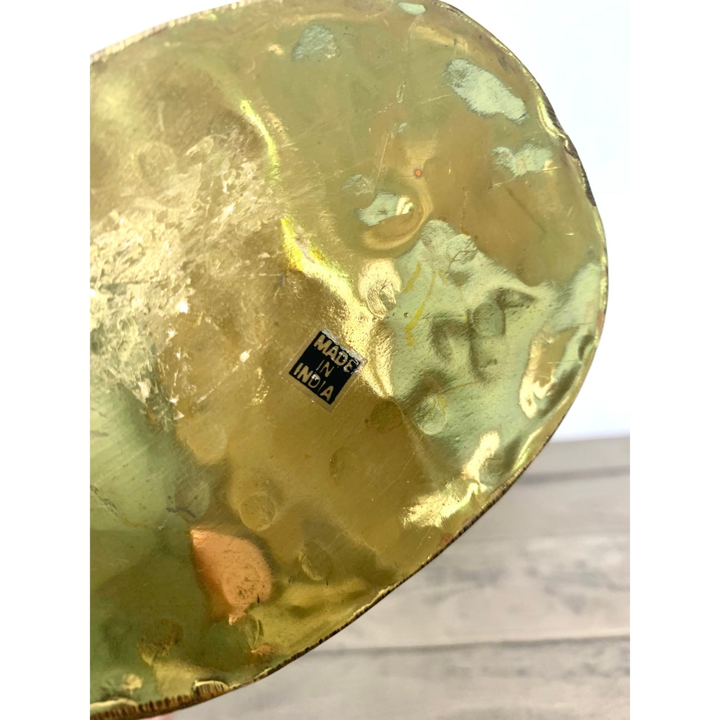 Vintage Brass Planter Basket with Handles – Made in India, Coastal Shell Cottage