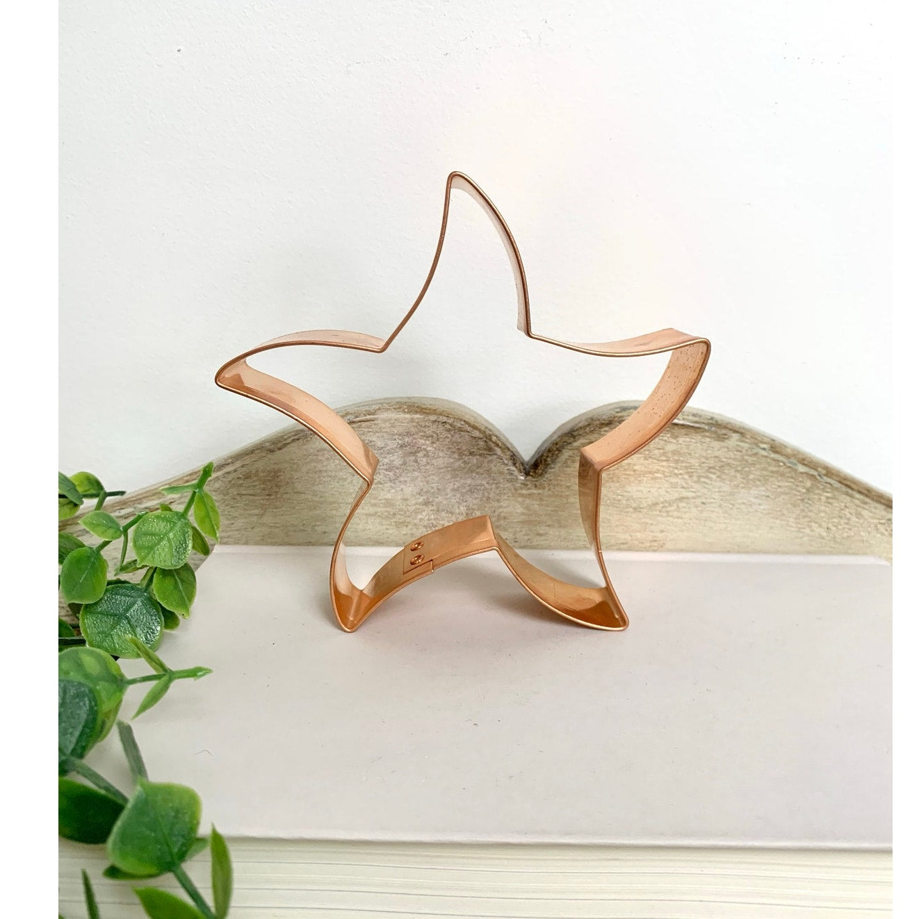 Vintage Copper Starfish Cookie Cutter Coastal Baking Mold Beach Nautical Kitchen