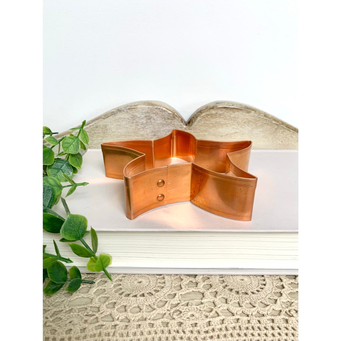 Vintage Copper Starfish Cookie Cutter Coastal Baking Mold Beach Nautical Kitchen