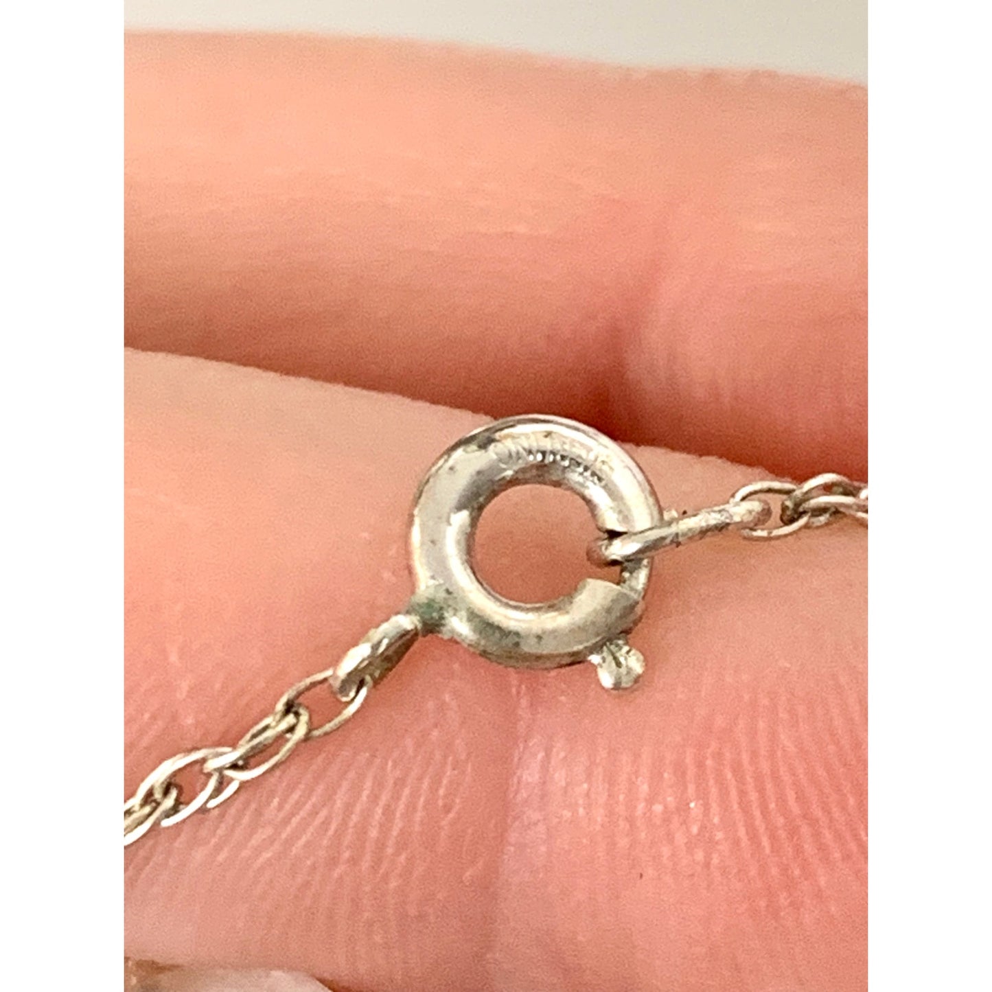 Vintage Sterling Silver Amethyst Purple Halo Pendant Necklace 25 Inch Chain