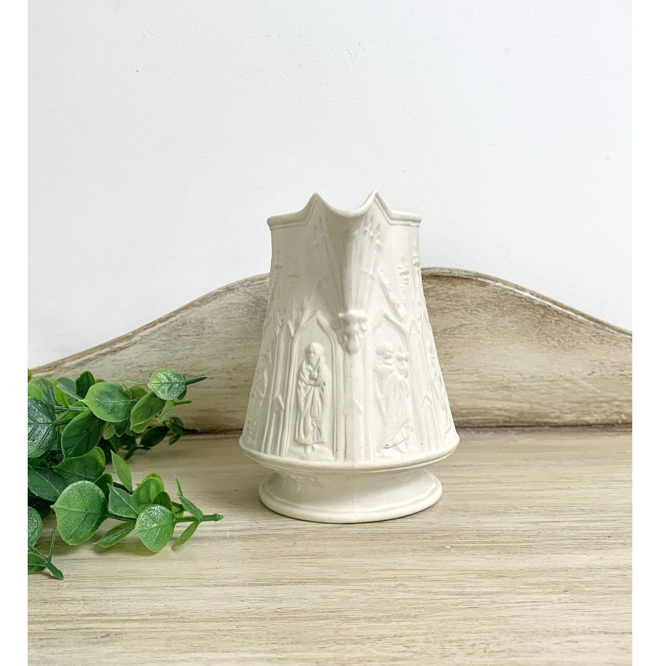 Vintage Portmeirion British Heritage Apostles Pitcher Vase White Porcelain England