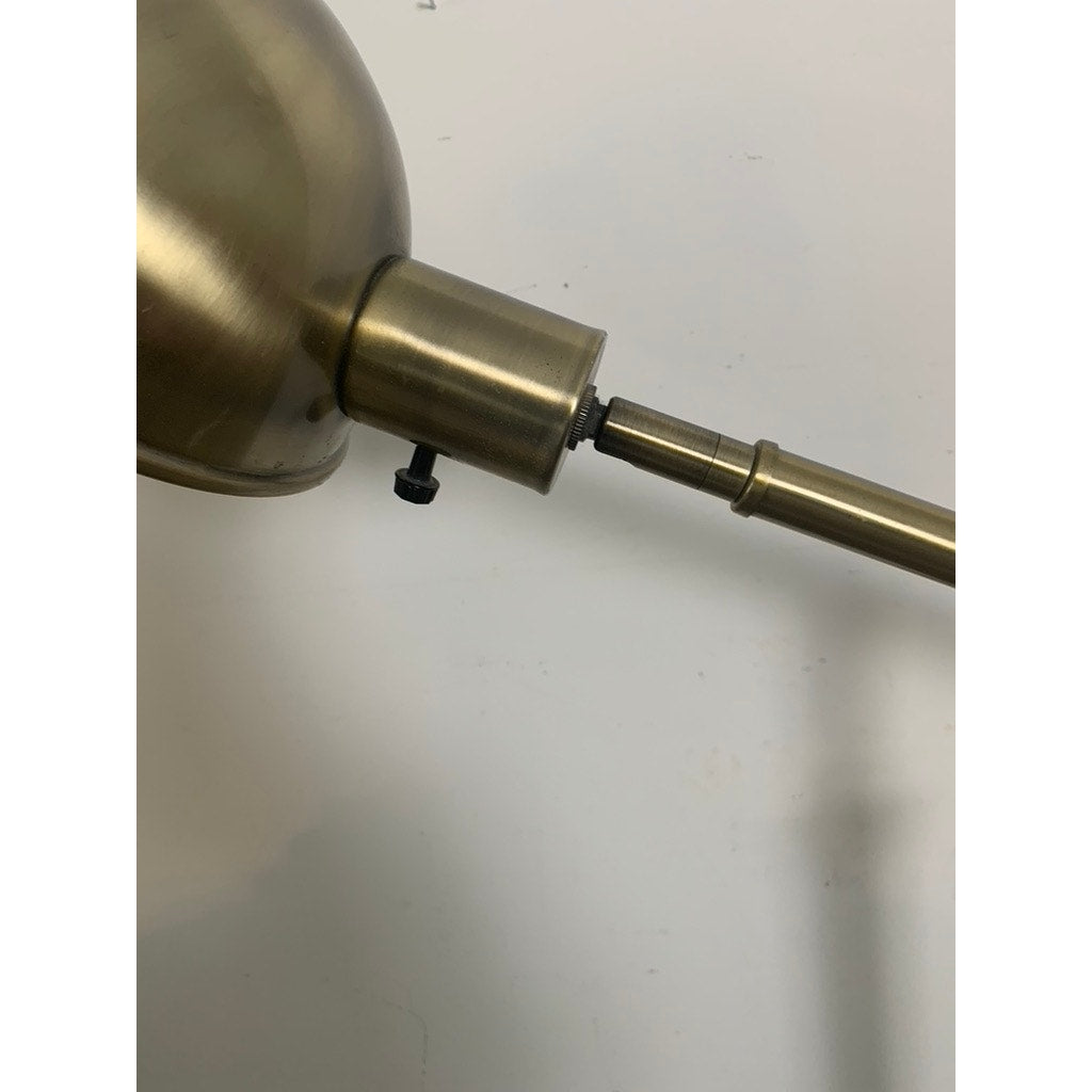 Large Vintage Brass Adjustable Table Lamp – Classic Task Light