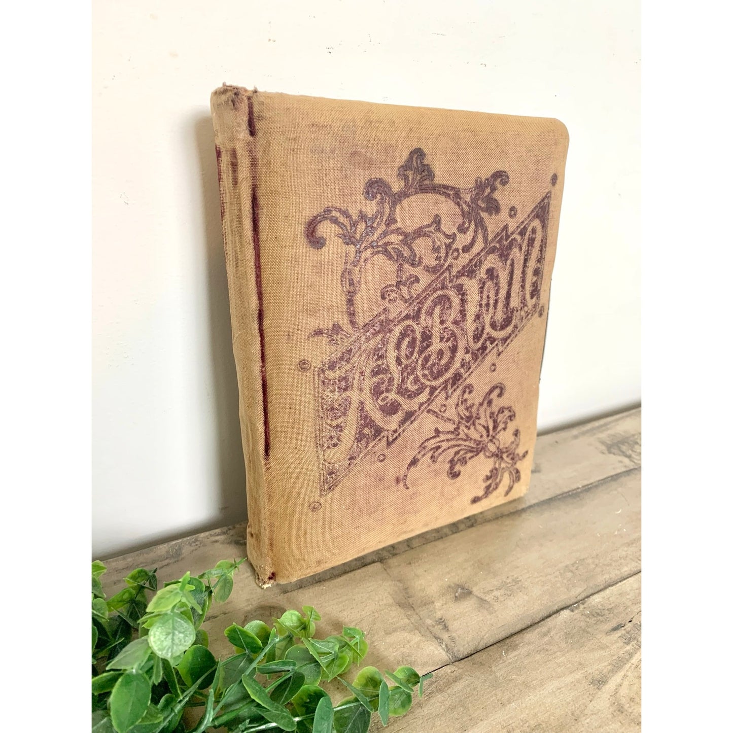Antique Victorian Photo Album with 1800s Portraits Photography Ephemera Book
