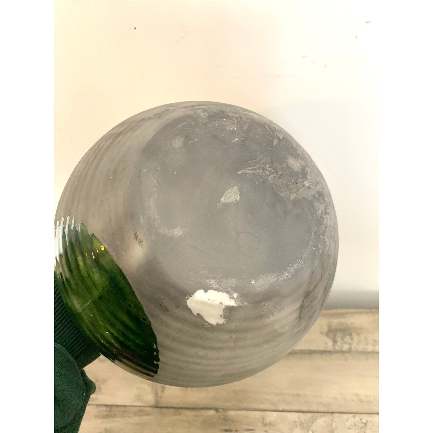 Vintage Mid Century Studio Art Pottery Vase Bowl Pot Green Glaze