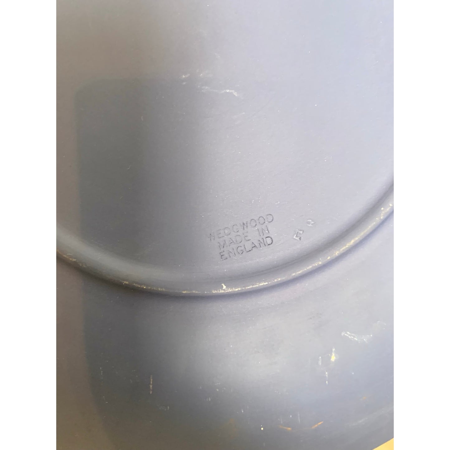 Vintage Wedgwood Dark Blue Jasperware Plate Dish Made in England Cherubs Classic