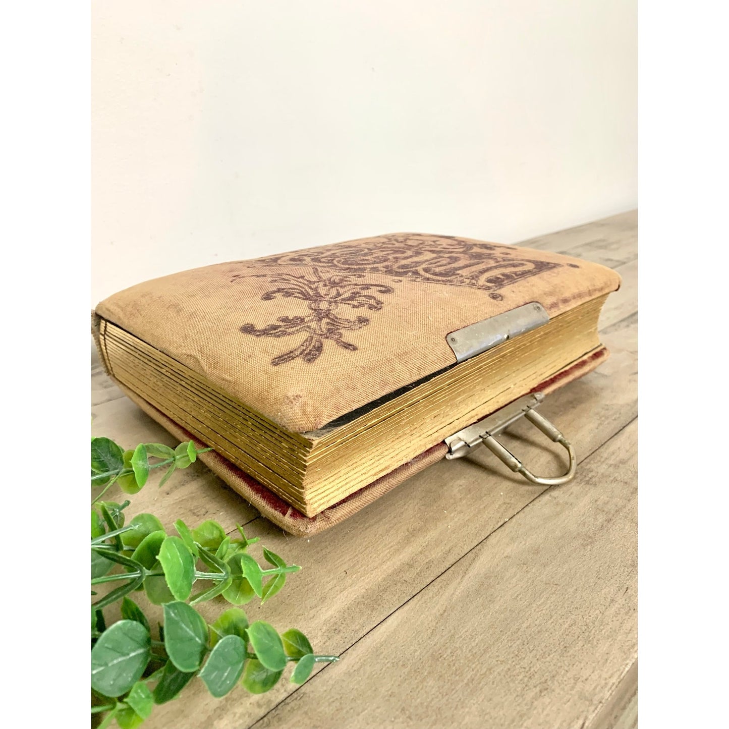 Antique Victorian Photo Album with 1800s Portraits Photography Ephemera Book