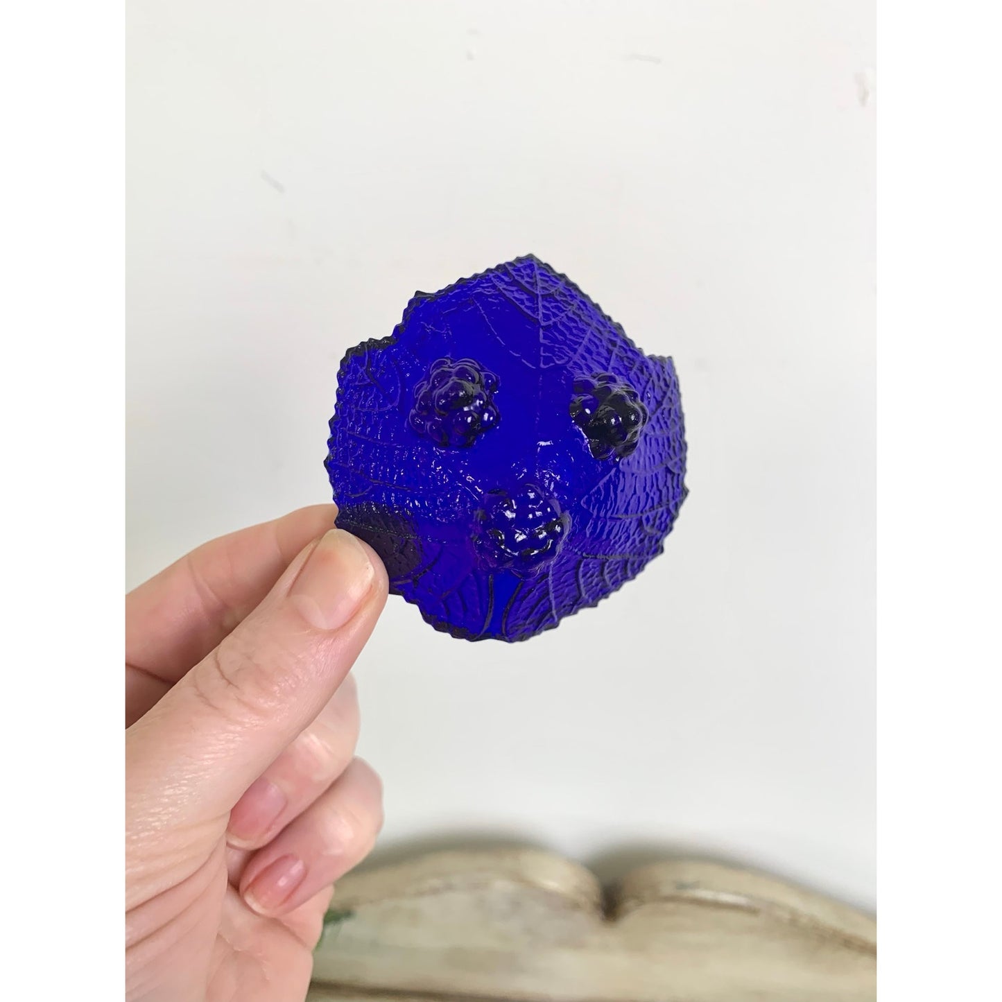 Vintage Cobalt Blue Salt Cellars Set of 8