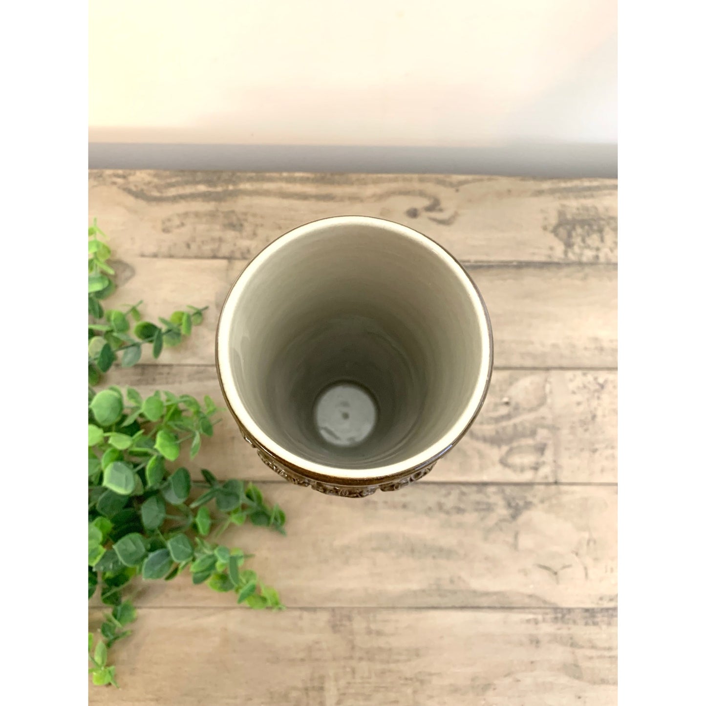 Vintage KING West Germany Deutschland Ceramic Stein Vase with German Eagle Crest