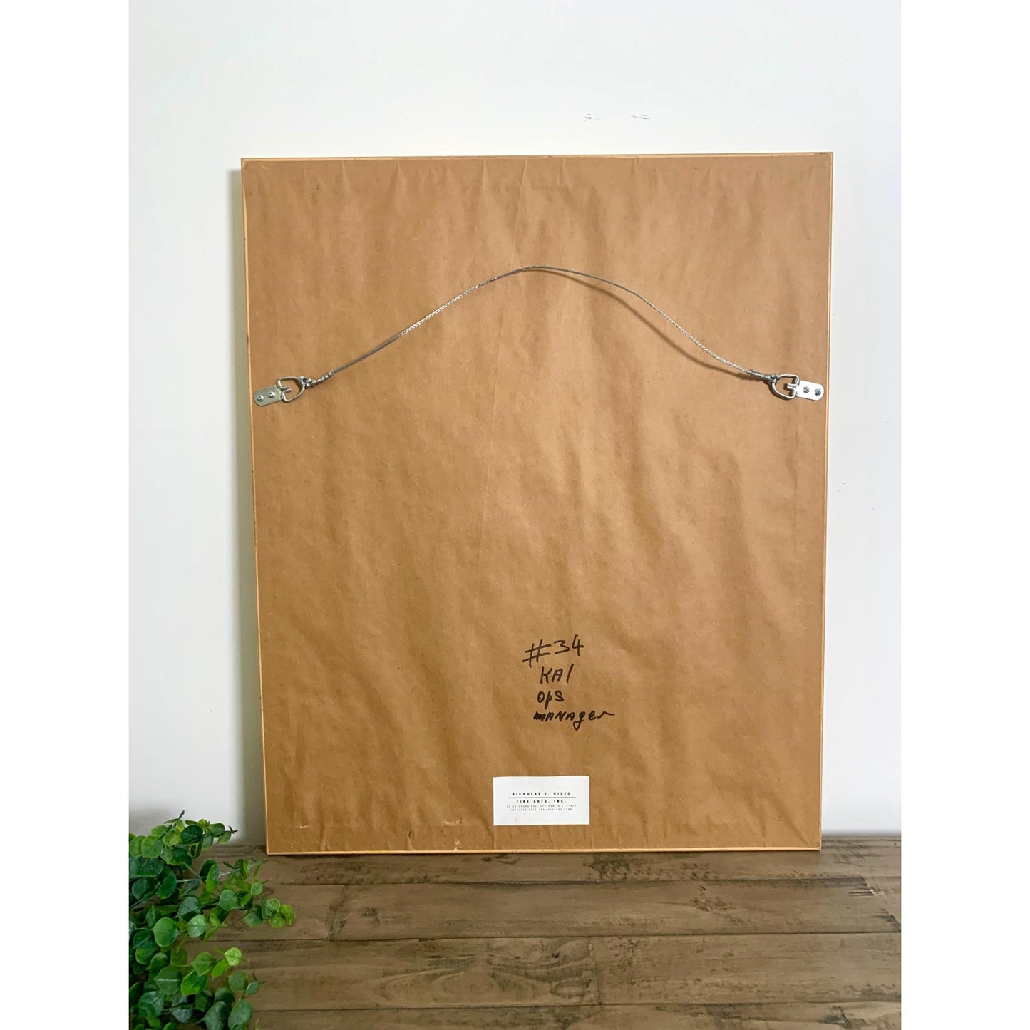 Large Vintage Floral Lithograph Signed by Ann Trechslin, Framed and Matted