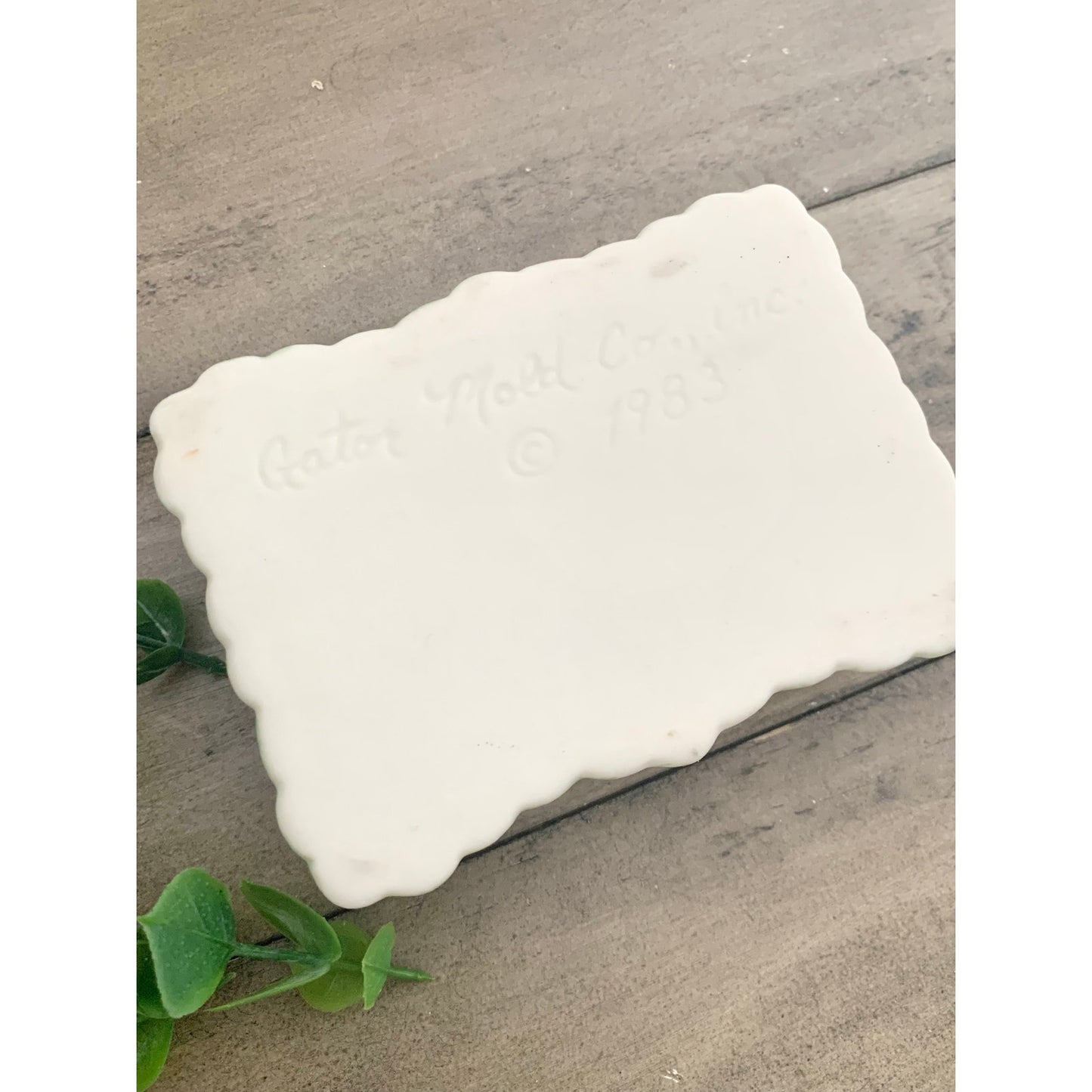 Vintage Hand-Painted Porcelain Trinket Box 1983 Shabby Cottage Pastel Floral Jewelry Box