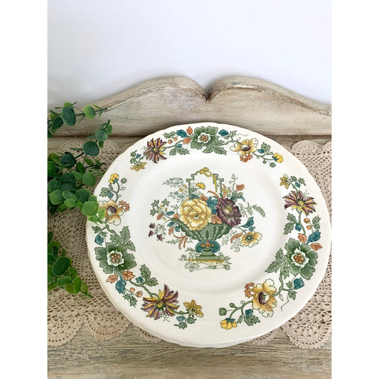 Vintage Masons Ironstone Strathmore England Dinner Plates Set of 4 Cottagecore