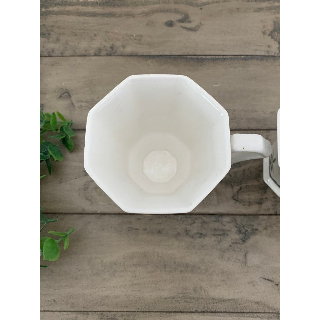 Vintage Independence Castleton Ironstone Mugs - Pair