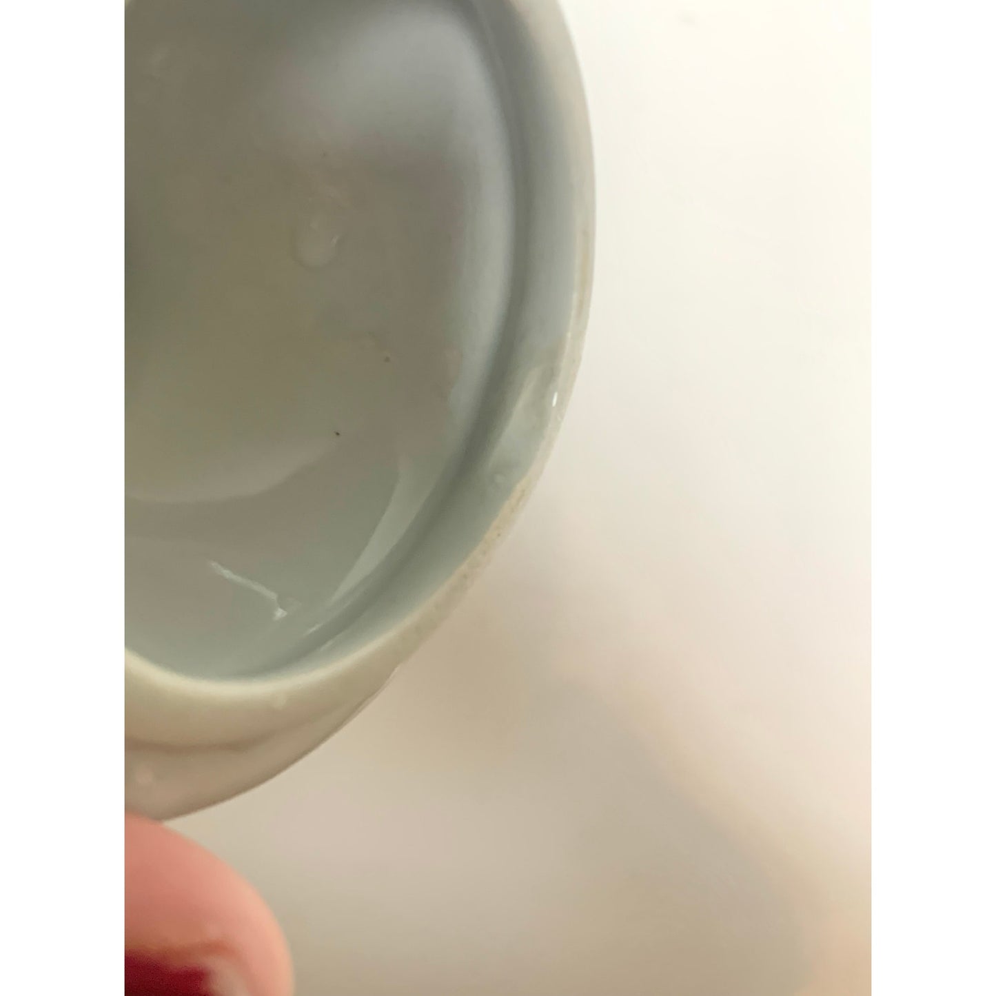 Vintage Blue and White Porcelain Ginger Jar with Lid Chinoiserie Ceramic Cottage