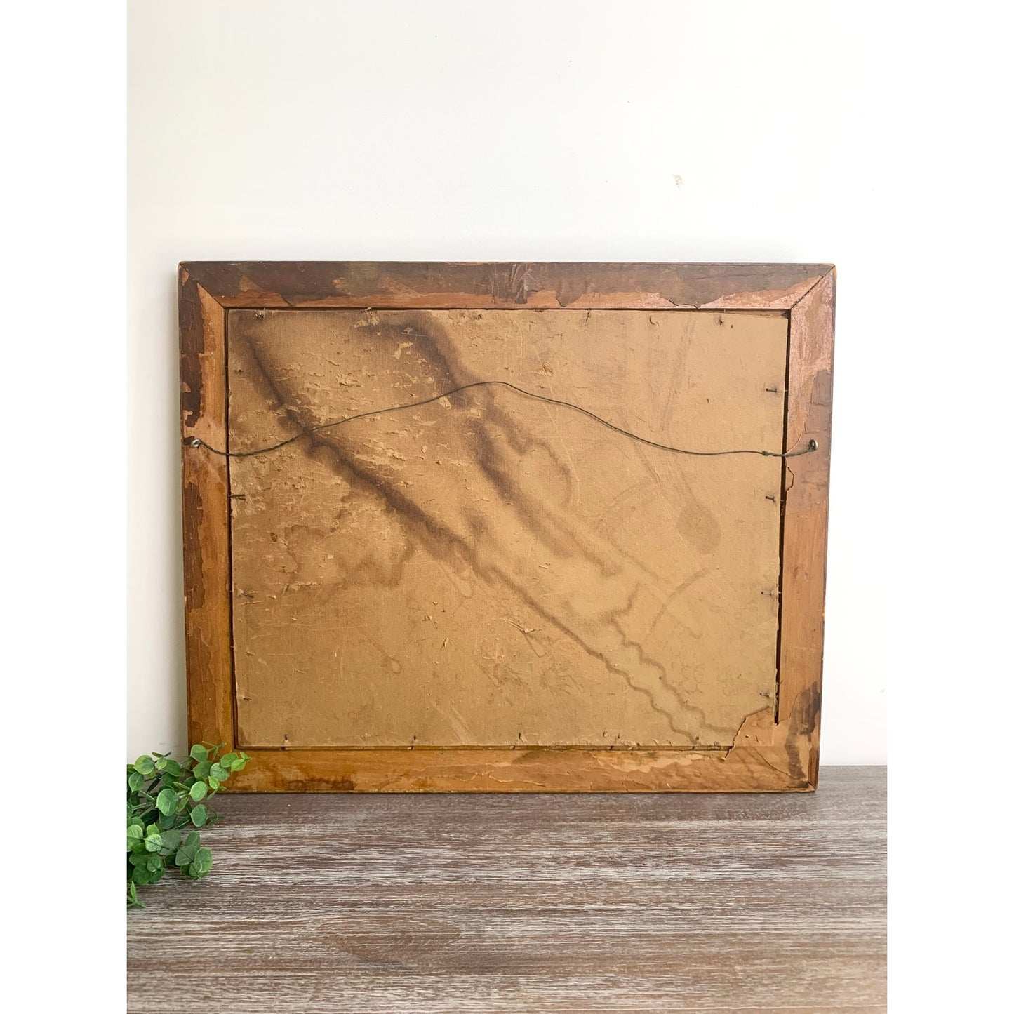 Vintage Floral Still Life Oil Painting on Board Signed Wright Framed Moody Art