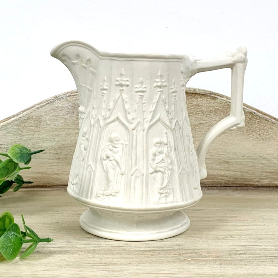 Vintage Portmeirion British Heritage Apostles Pitcher Vase White Porcelain England